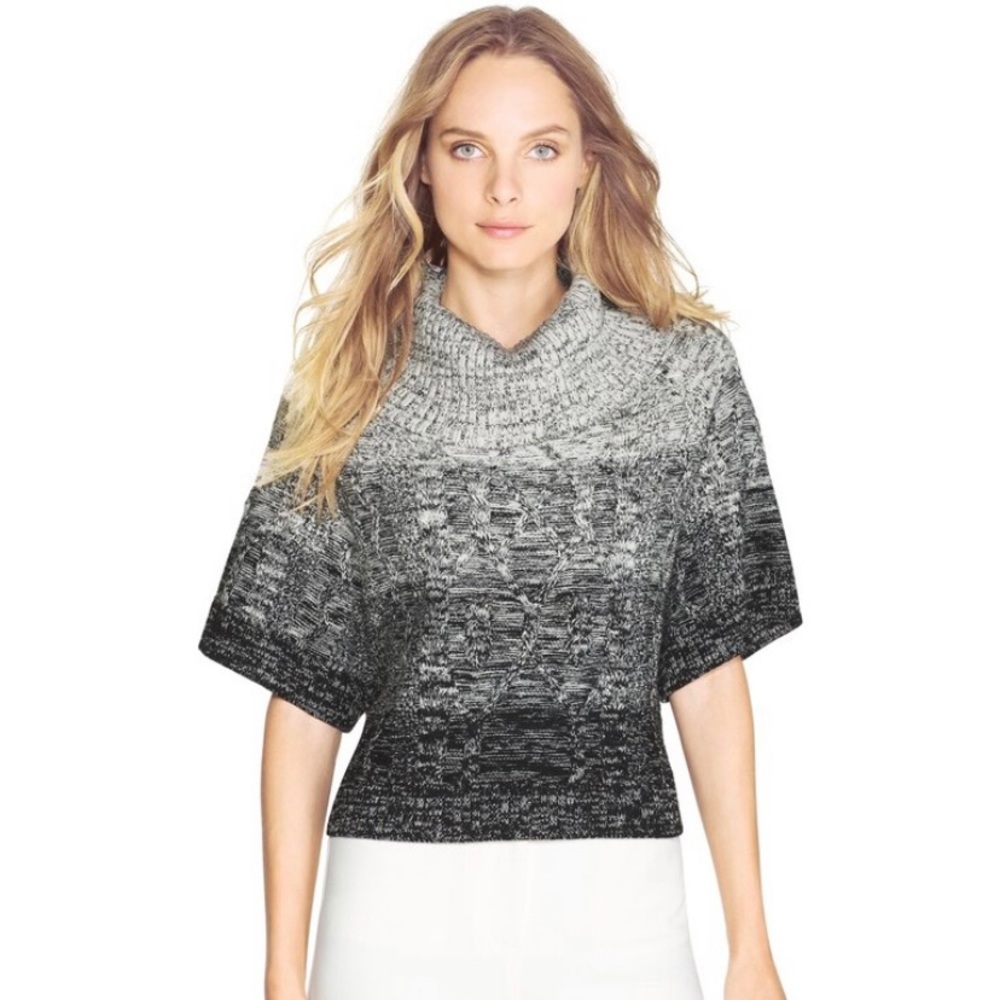WHBM Ombré Chunky Cowl Neck Sweater
